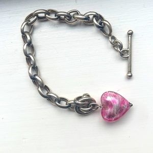 Heart chain bracelet